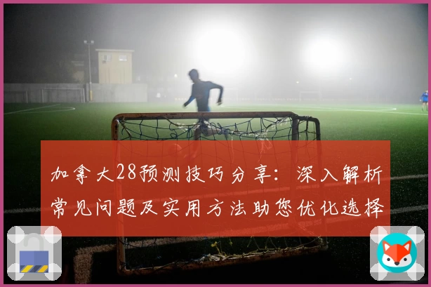 加拿大28预测技巧分享：深入解析常见问题及实用方法助您优化选择